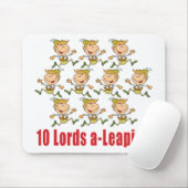 10 Lords a-Leaping Mousepad Muismat (Met muis)