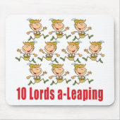10 Lords a-Leaping Mousepad Muismat (Voorkant)
