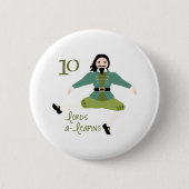 10 lords A-Leaping Ronde Button 5,7 Cm (Voorkant)