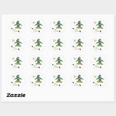 10 lords A-Leaping Ronde Sticker (Vel)
