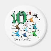 10 Lords Leaping Magneet (Voorkant)