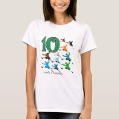10 Lords Leaping T-shirt (Voorkant)