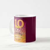 10 maanden Aangepaste hersteldag Numeriek Koffiemok (Voorkant links)