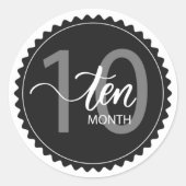 10 maanden Klassieke Sticker uit de Klassieke Rond (Voorkant)