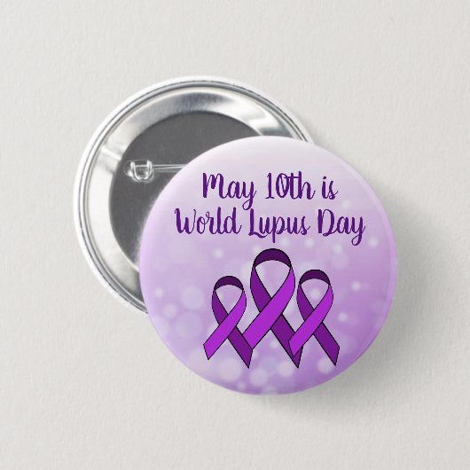 10 mei is Lupus Awareness Day Button (Voorkant /achterkant)