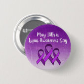 10 mei is Lupus Awareness Day Button (Voorkant /achterkant)