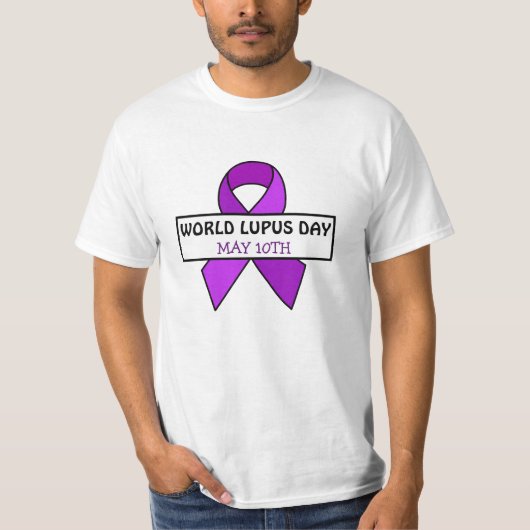 10 mei is Wereld Lupus Dag T-shirt (Voorkant)