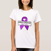 10 mei is Wereld Lupus Dag T-shirt (Voorkant)