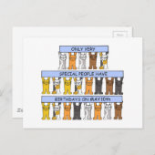 10 mei Verjaardag Cartoons Briefkaart (Voorkant / Achterkant)