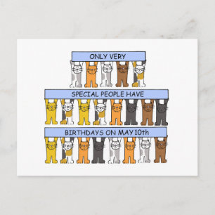 10 mei Verjaardag Cartoons Briefkaart