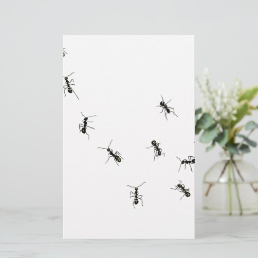 10 mieren briefpapier (Staand voorkant)