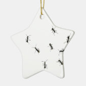 10 mieren keramisch ornament (Links)