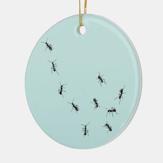 10 mieren, keramisch ornament (Links)