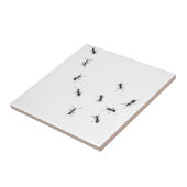 10 mieren tegeltje (Zijkant)