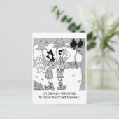 10 mijl als de Hiker Bushwhacks Briefkaart (Staand voorkant)