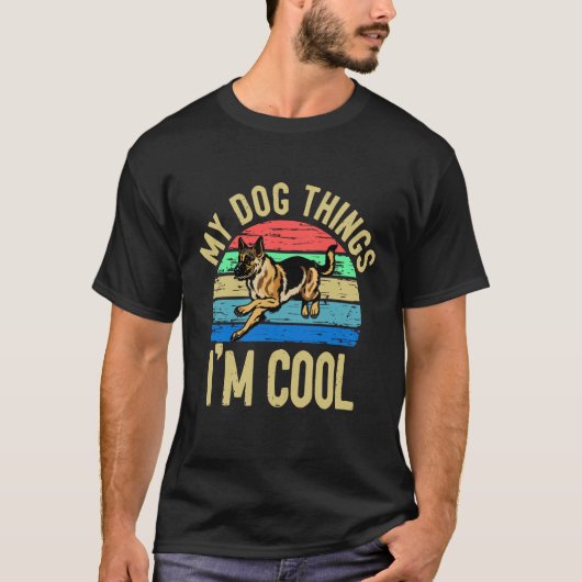 10 Mijn hond Dingen Ik ben cool T-shirt (Voorkant)