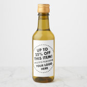 10 Mini Wijnfles Labels 25% OFF Bulk Kopen Wijn Etiket (Voorkant)