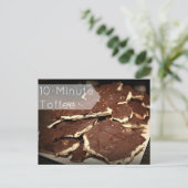 10-minuten toffee-ontvangstkaart briefkaart (Staand voorkant)