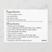 10-minuten toffee-ontvangstkaart briefkaart (Achterkant)