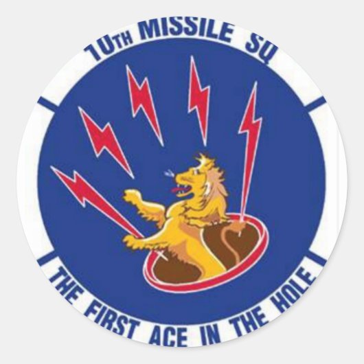 10 Missile Squadron Sticker Amerikaanse luchtmacht (Voorkant)
