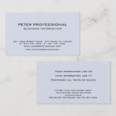 10 Moderne professionele Visitekaartje lichtblauw (Voorkant / Achterkant)