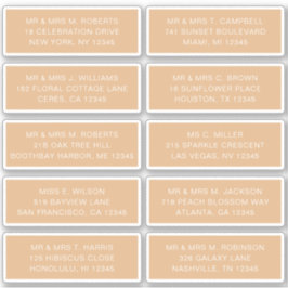 10 Naam individuele gast Adres Partij Wedding Sti Sticker