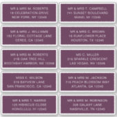 10 Naam persoonlijke gast Adres Weddenschap partij Sticker (Voorkant)