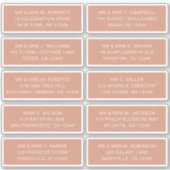 10 Naam persoonlijke gast Adres Weddenschap partij Sticker (Voorkant)