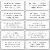 10 Naam persoonlijke gast Adres Weddenschap partij Sticker (Voorkant)