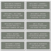 10 Naam persoonlijke gast Adres Weddenschap partij Sticker (Voorkant)