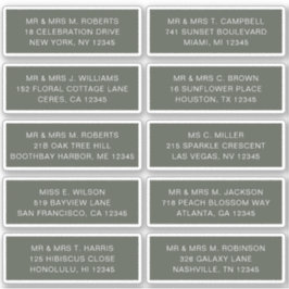 10 Naam persoonlijke gast Adres Weddenschap partij Sticker