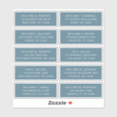 10 Naam persoonlijke gast Adres Weddenschap partij Sticker (Vel)