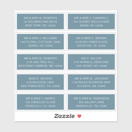 10 Naam persoonlijke gast Adres Weddenschap partij Sticker (Vel)