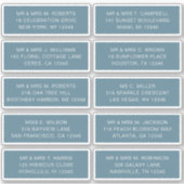 10 Naam persoonlijke gast Adres Weddenschap partij Sticker (Voorkant)