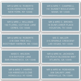 10 Naam persoonlijke gast Adres Weddenschap partij Sticker