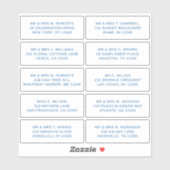 10 Naam persoonlijke gast Adres Weddenschap partij Sticker (Vel)