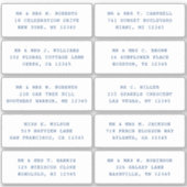 10 Naam persoonlijke gast Adres Weddenschap partij Sticker (Voorkant)