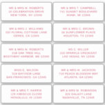 10 Naam persoonlijke gast Adres Weddenschap partij Sticker<br><div class="desc">10 de Individuele Stickers van het Manuscript van het Adres van de Naam van de Gast de Partij van het Bieden Viva Magenta eigenschappen 10 stickers met uw individuele gastnaam en adres op elke sticker in viva magenta op een witte achtergrond. Ook perfect voor kerstkaarten en feestdagen, feestuitnodigingen, bedankt kaarten...</div>