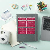 10 Naam persoonlijke gast Adres Weddenschap partij Sticker (iPad Cover)