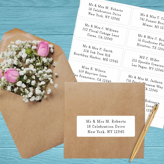 10 Naam persoonlijke gast Adres Weddenschap partij Sticker