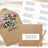 10 Naam persoonlijke gast Adres Weddenschap partij Sticker