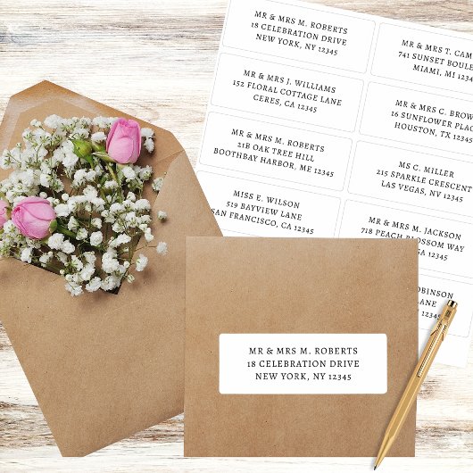 10 Naam persoonlijke gast Adres Weddenschap partij Sticker