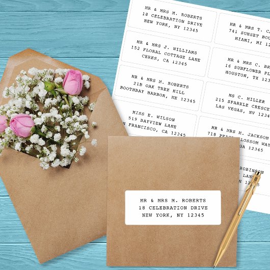 10 Naam persoonlijke gast Adres Weddenschap partij Sticker