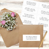 10 Naam persoonlijke gast Adres Weddenschap partij Sticker