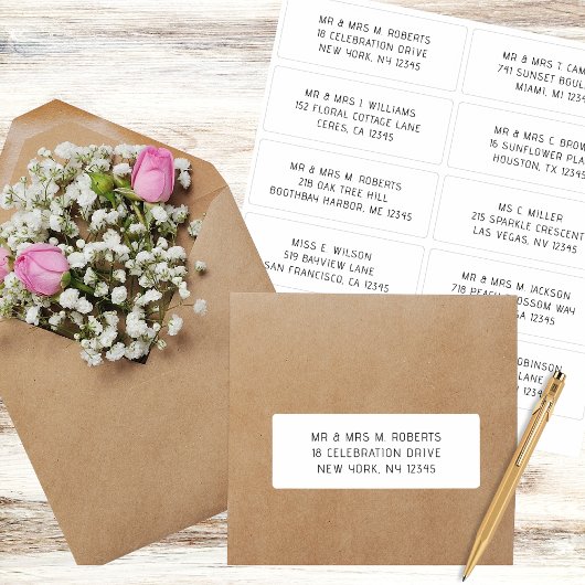 10 Naam persoonlijke gast Adres Weddenschap partij Sticker