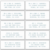 10 Naam persoonlijke gast Adres Weddenschap partij Sticker (Voorkant)