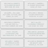 10 Naam persoonlijke gast Adres Weddenschap partij Sticker (Voorkant)