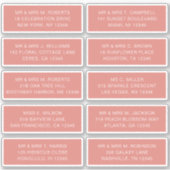 10 Naam persoonlijke gast Adres Weddenschap partij Sticker (Voorkant)