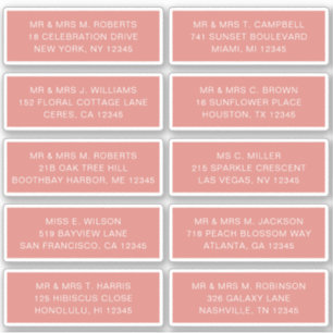 10 Naam persoonlijke gast Adres Weddenschap partij Sticker