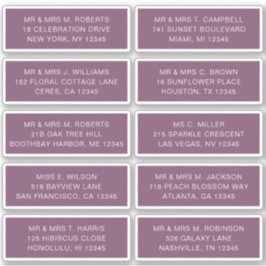 10 Naam persoonlijke gast Adres Weddenschap partij Sticker